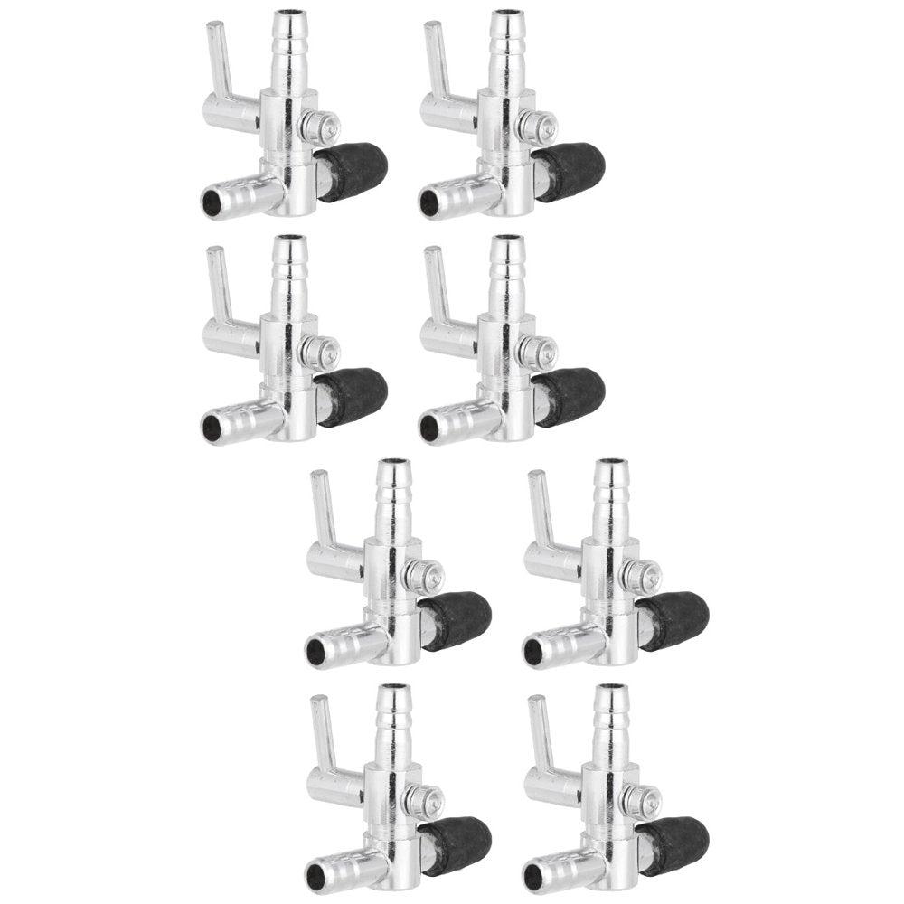 NICEXMAS 8 PCS One Way Aquarium Joint Splitter Fish Tank Oxygen Pump with Switch (Silver) Animals & Pet Supplies > Pet Supplies > Fish Supplies > Aquarium & Pond Tubing NICEXMAS