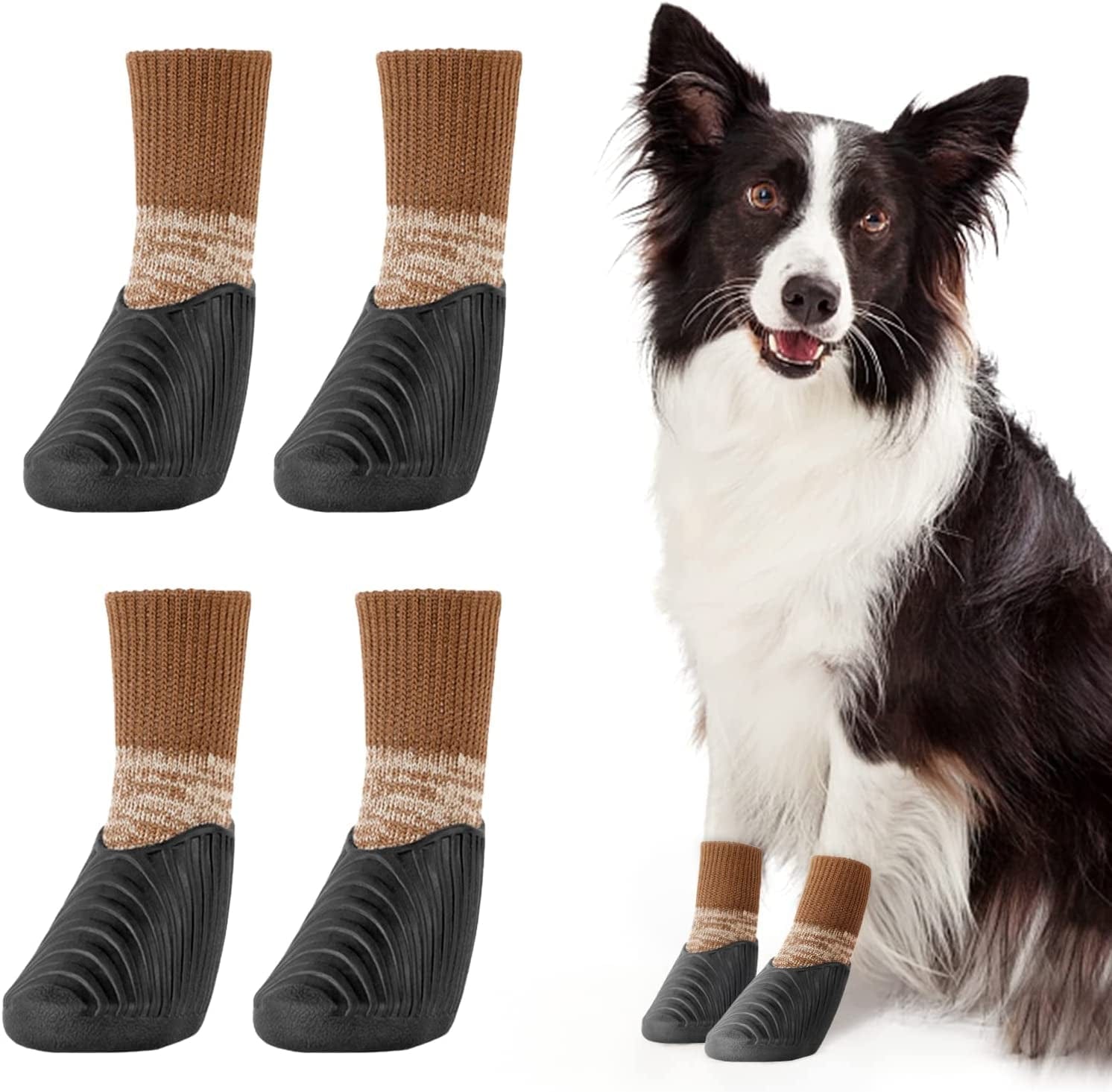  Dog Socks for Hot Pavement & Hardwood Floors, Anti