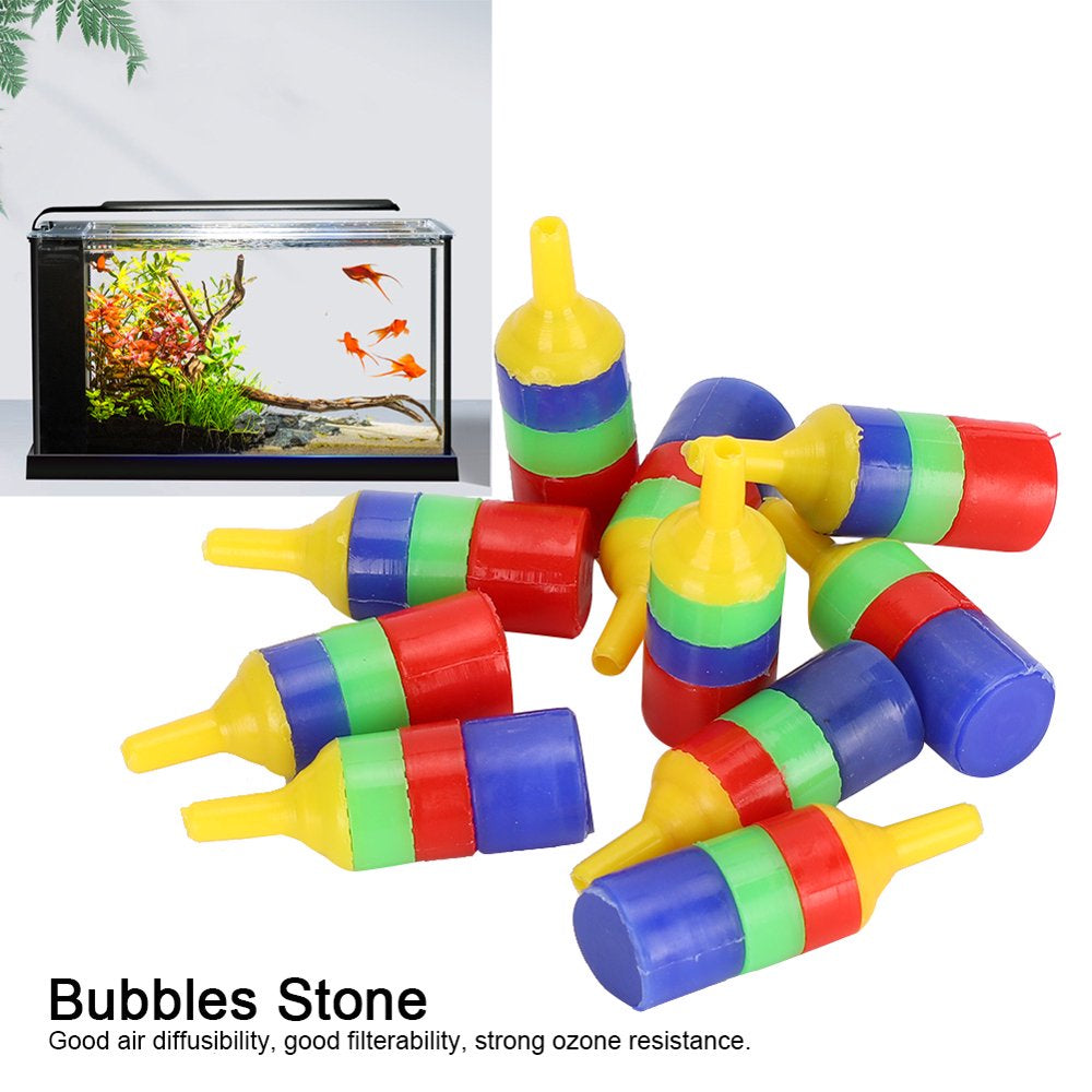 Tebru Air Stone,Aquarium Oxygen Diffuser,10Pcs Fish Tank Air Stone Bubbles Release Oxygen Increasing Diffuser High Efficiency Aeration Purification Animals & Pet Supplies > Pet Supplies > Fish Supplies > Aquarium Air Stones & Diffusers Tebru