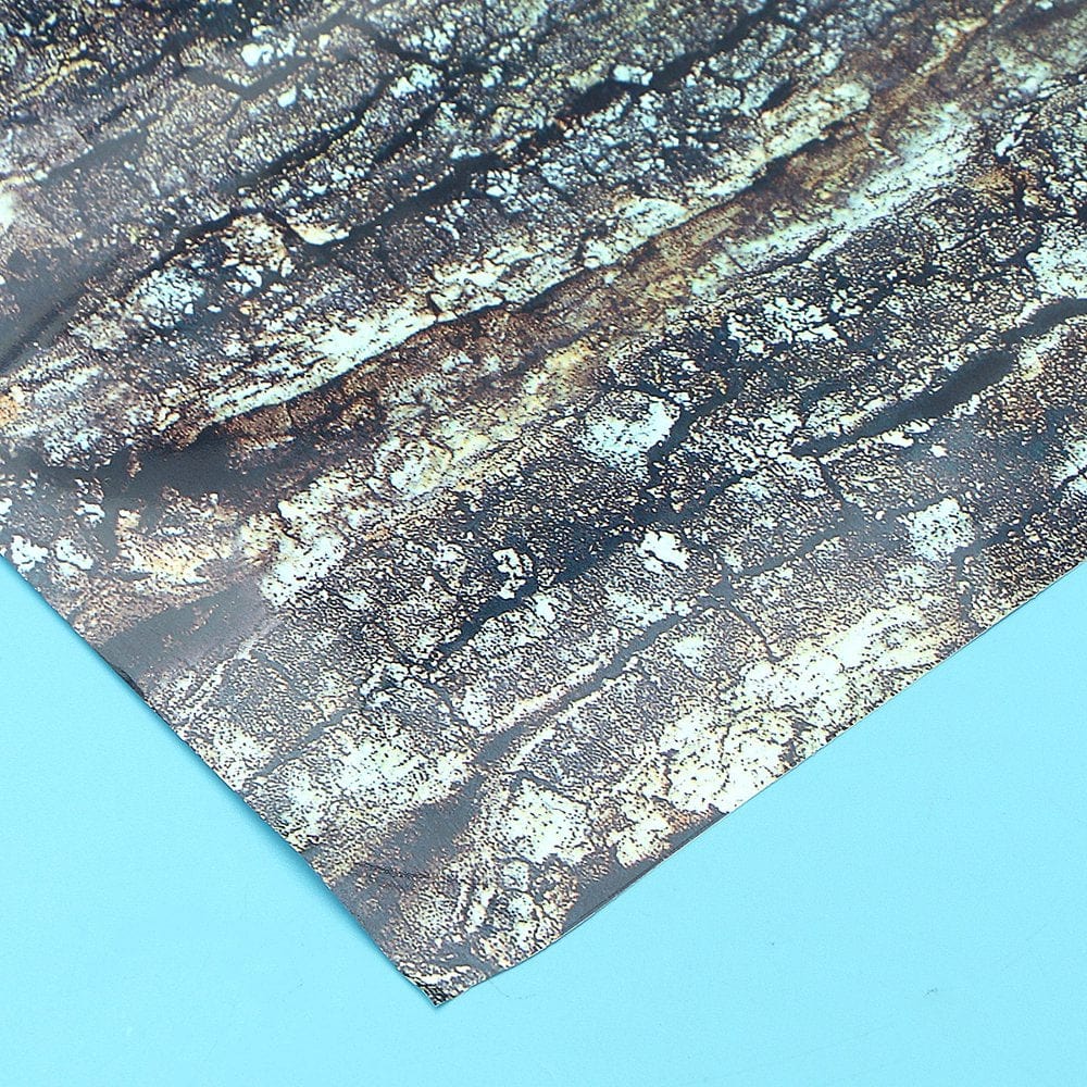 50Cmx15M Amphibian Terrarium Background Paper Reptile Habitat Backdrop Waterproof Pet Case Wall Sticker - Bark (Brown) Animals & Pet Supplies > Pet Supplies > Small Animal Supplies > Small Animal Habitat Accessories FRCOLOR