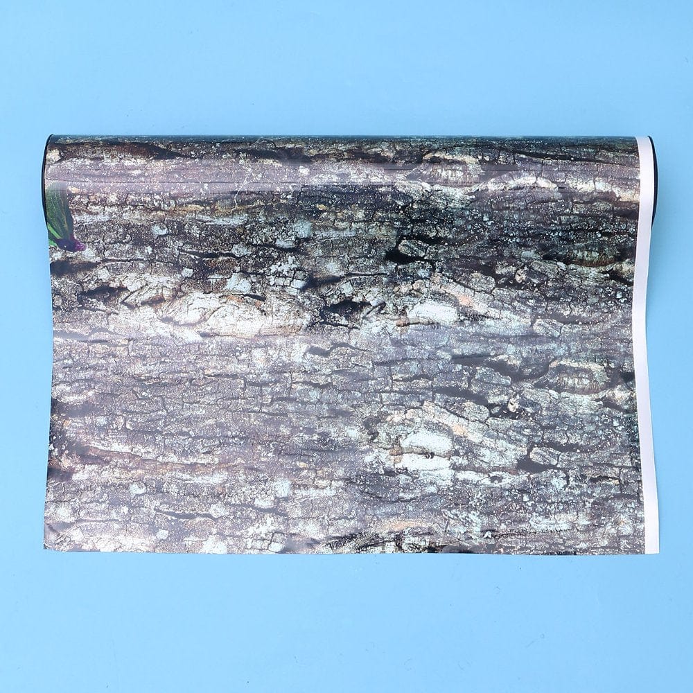 50Cmx15M Amphibian Terrarium Background Paper Reptile Habitat Backdrop Waterproof Pet Case Wall Sticker - Bark (Brown) Animals & Pet Supplies > Pet Supplies > Reptile & Amphibian Supplies > Reptile & Amphibian Habitats PINXOR