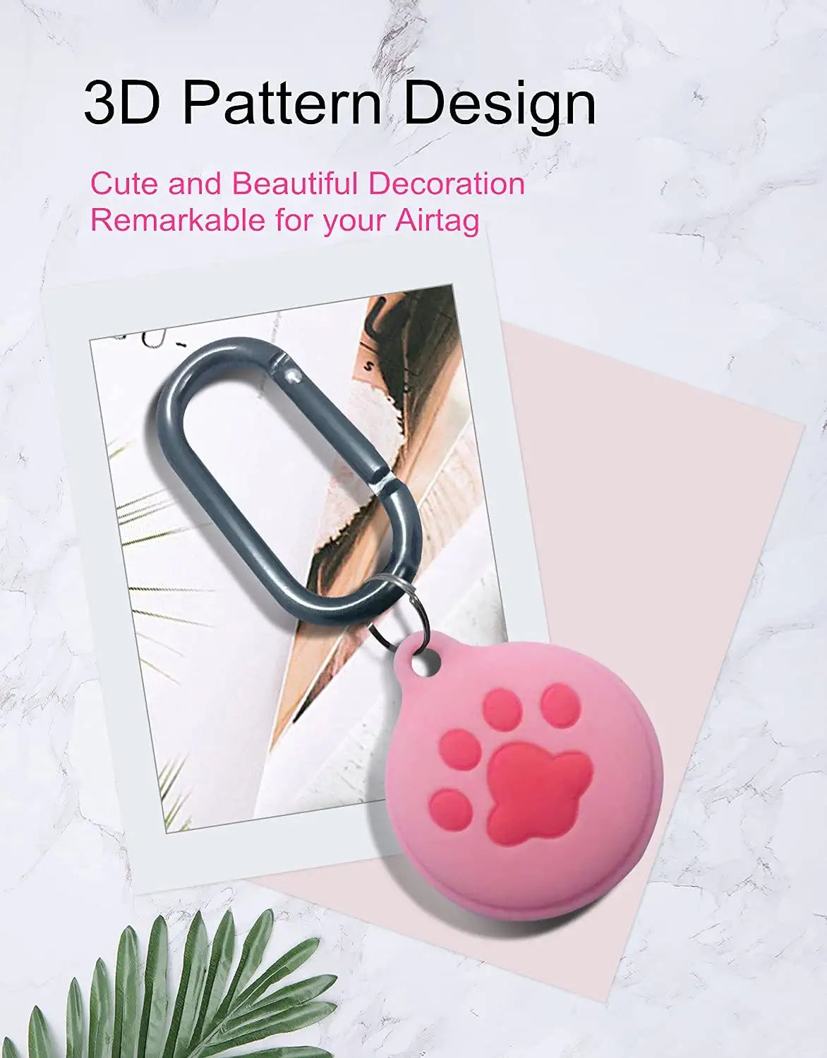 Carrehome 3 Pack Silicone Cases Compatible with Apple Airtag Case, Cute Cartoon Protective Holder for Airtag Keychain,Pet,Luggage,Newest Design Electronics > GPS Accessories > GPS Cases Carrehome