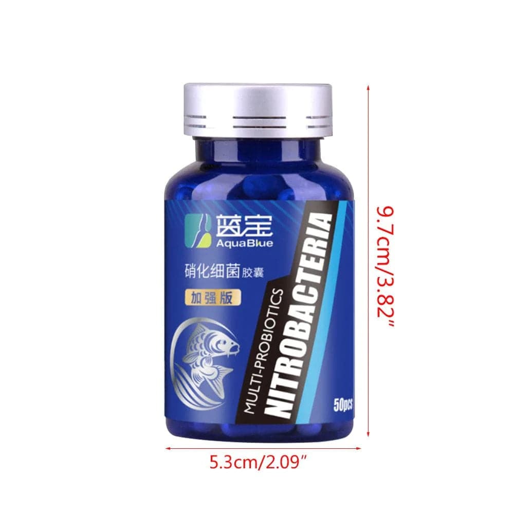 50Pcs/Bottle Aquarium Nitrifying Bacteria Concentrated Capsule Fish Tank Pond Cleaning Fresh Water Supplies Animals & Pet Supplies > Pet Supplies > Fish Supplies > Aquarium Cleaning Supplies YMILEMY