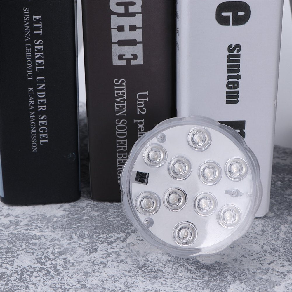 HOMEMAXS 10 Lights LED Battery Powered Remote Control Timing Light Plane Diving Light Aquarium Light Fish Tank Swimming Pool Animals & Pet Supplies > Pet Supplies > Fish Supplies > Aquarium Lighting HOMEMAXS