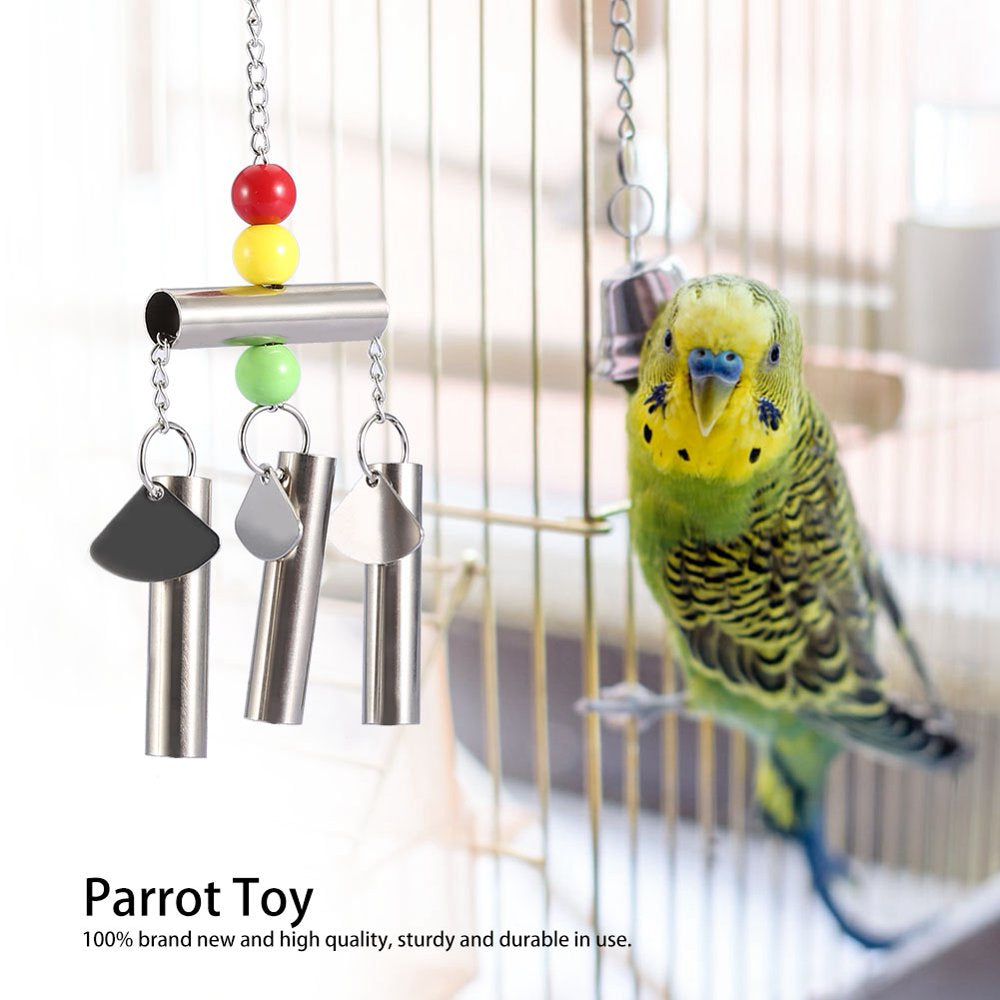 Mgaxyff Stainless Steel Bell Toy for Birds Middle-Large Size Parrot Standing Toy Cage Decor, Parrot Toy, Parrot Standing Toy Animals & Pet Supplies > Pet Supplies > Bird Supplies > Bird Toys KOL PET