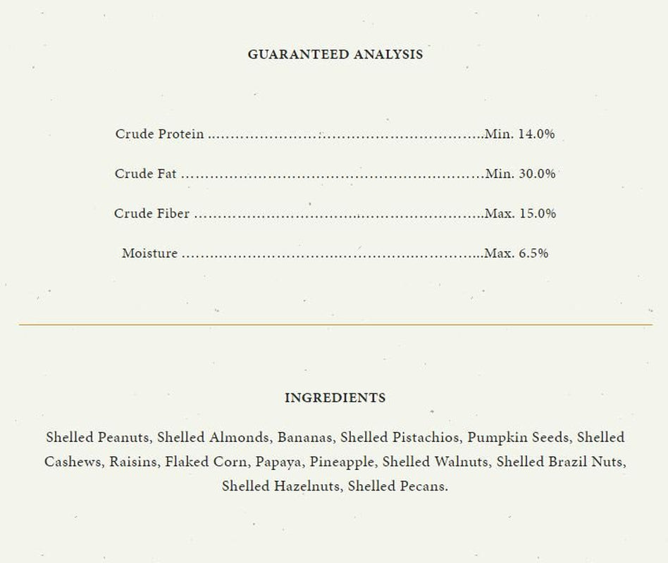 Higgins Sunburst Boca Nuts Bird Treat, 5 Oz Animals & Pet Supplies > Pet Supplies > Bird Supplies > Bird Treats HIGGINS GROUP