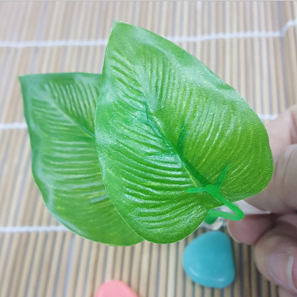 Besufy Artificial Leaf,Artificial Plant Leaf Betta Hammock Fish Tank Spawning Rest Bed Aquariums Decor Animals & Pet Supplies > Pet Supplies > Fish Supplies > Aquarium Decor Besufy