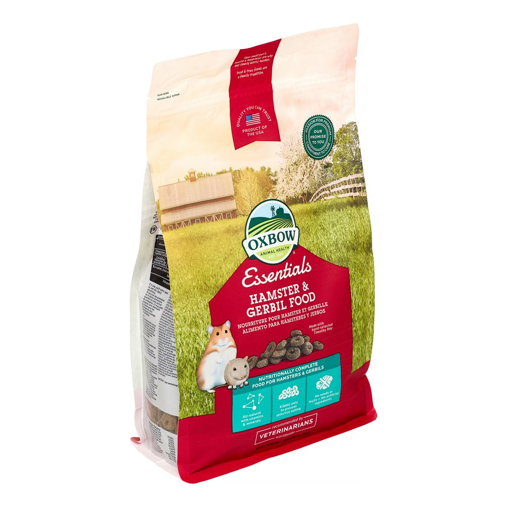 Oxbow Essentials Hamster & Gerbil Dry Small Animal Food, 1 Lb. Animals & Pet Supplies > Pet Supplies > Small Animal Supplies > Small Animal Food Mars Petcare