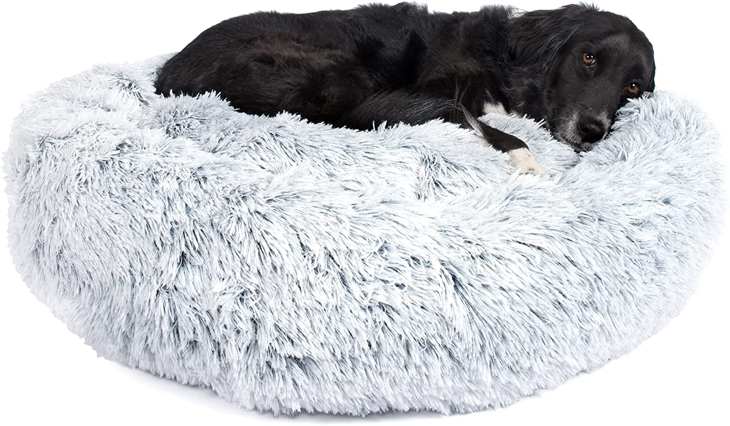 Barkbox Dog Bed, 2-In-1 Memory Foam Donut Cuddler Dog and Cat Bed, Calming Orthopedic Joint Relief Fur Crate Lounger for Pets, Machine Washable + Removable Cover, Waterproof Lining, Includes Toy Animals & Pet Supplies > Pet Supplies > Dog Supplies > Dog Beds Barkbox