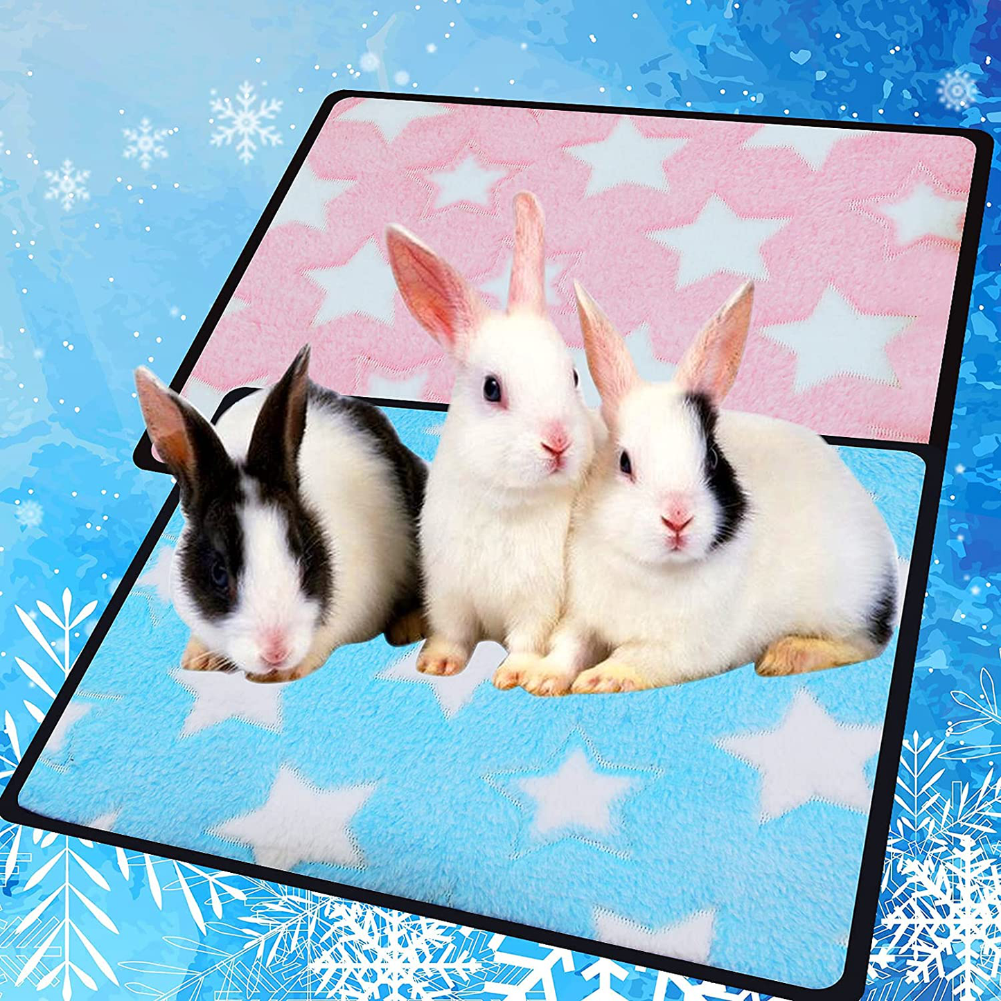 JCOLUSHI 3 Pieces of Hamster Bunny Guinea Pig Mat Cool in Summer and Warm in Winter,Guinea Pig Bed Hamster House Hamster Bunny Bed Guinea Pig Hideout Accessories Small Animal Bed Bunny Toys Animals & Pet Supplies > Pet Supplies > Small Animal Supplies > Small Animal Bedding JCOLUSHI