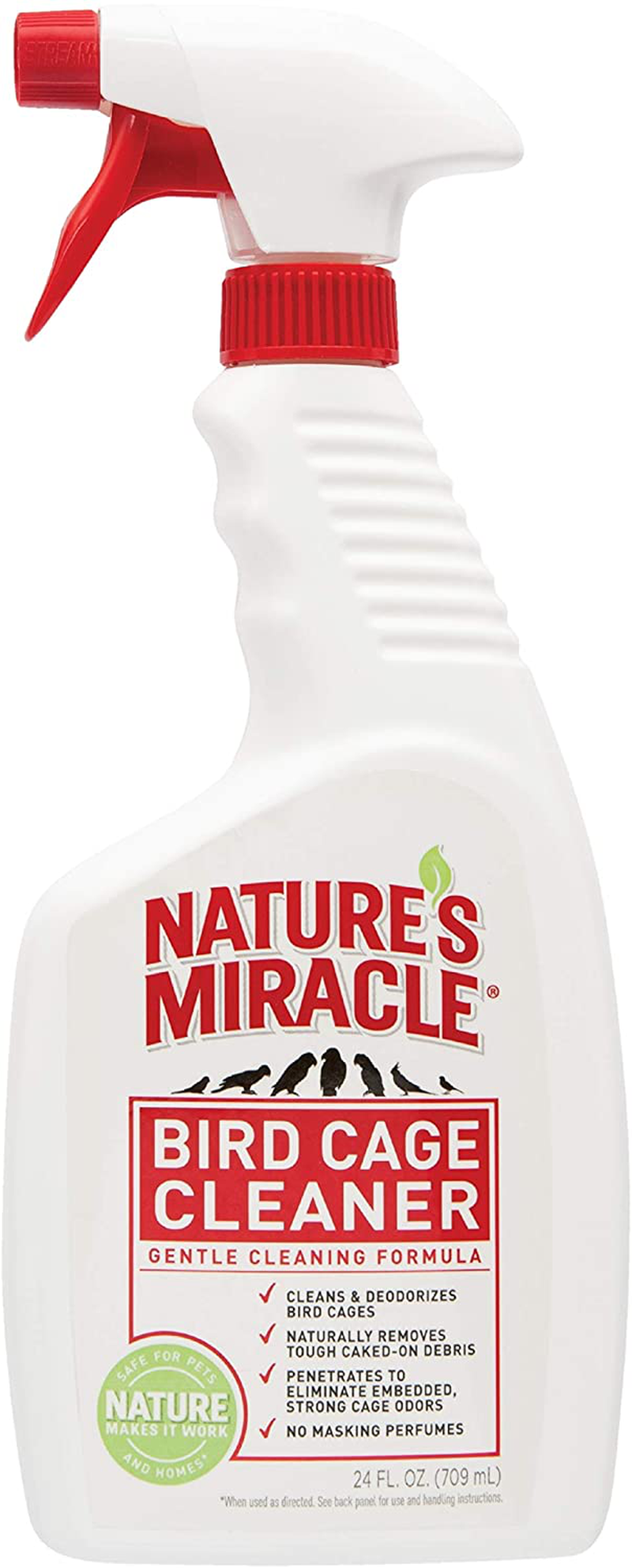 Nature'S Miracle Bird Cage Cleaner Animals & Pet Supplies > Pet Supplies > Bird Supplies > Bird Cage Accessories Nature's Miracle Bird Cage Cleaner 24 OZ