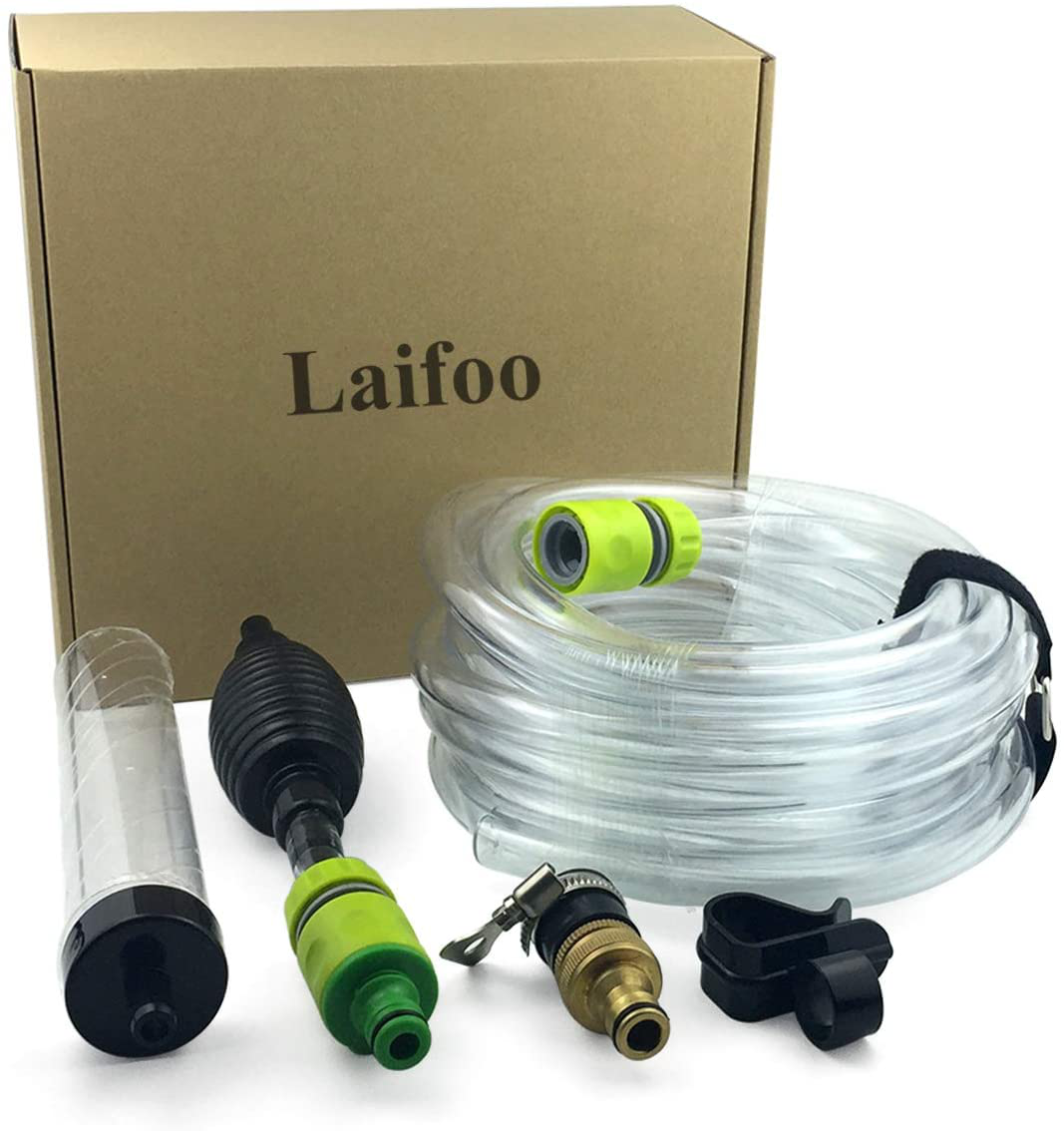 Laifoo 25Ft Aquarium Vacuum Gravel Cleaner Fish Tank Cleaner Siphon Water Changer Animals & Pet Supplies > Pet Supplies > Fish Supplies > Aquarium Cleaning Supplies Laifoo