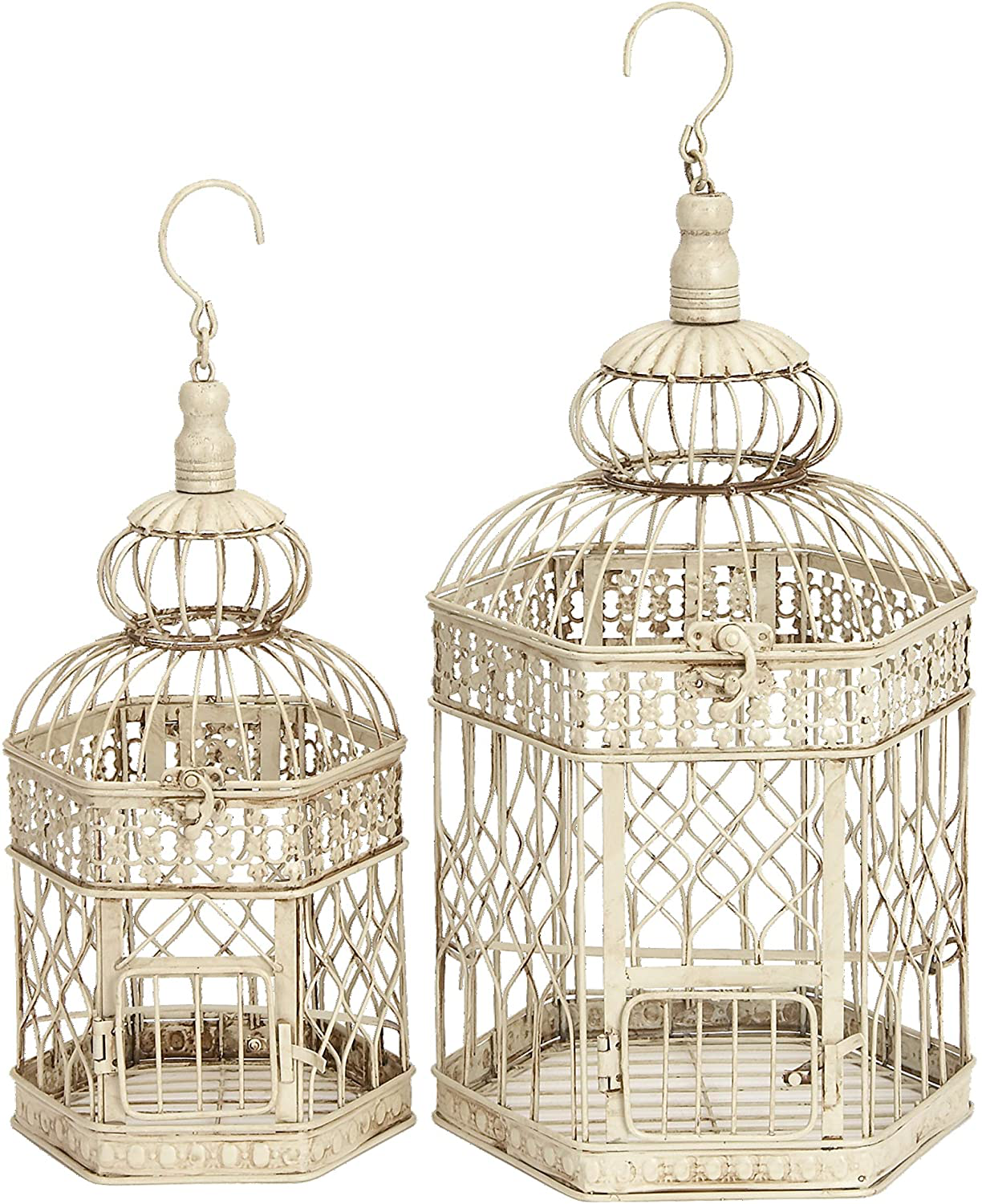 Deco 79 Metal Bird Cage, 21-Inch and 18-Inch, Set of 2 – KOL PET