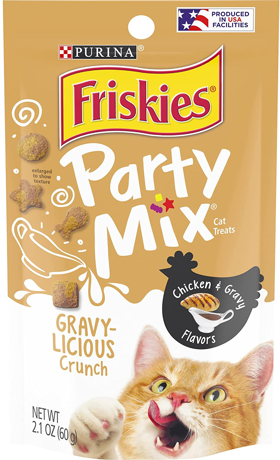 Purina Friskies Party Mix Adult Cat Treats -2.1 Oz. Pouches (Pack of 10) Animals & Pet Supplies > Pet Supplies > Cat Supplies > Cat Treats Purina Friskies Chicken 2.1 oz. Pouch (Pack of 10)