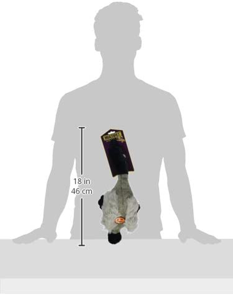 Multipet Canada Goose Migrator Bird Plush Dog Toy, Gray, 16" (37762) Animals & Pet Supplies > Pet Supplies > Dog Supplies > Dog Toys Multipet