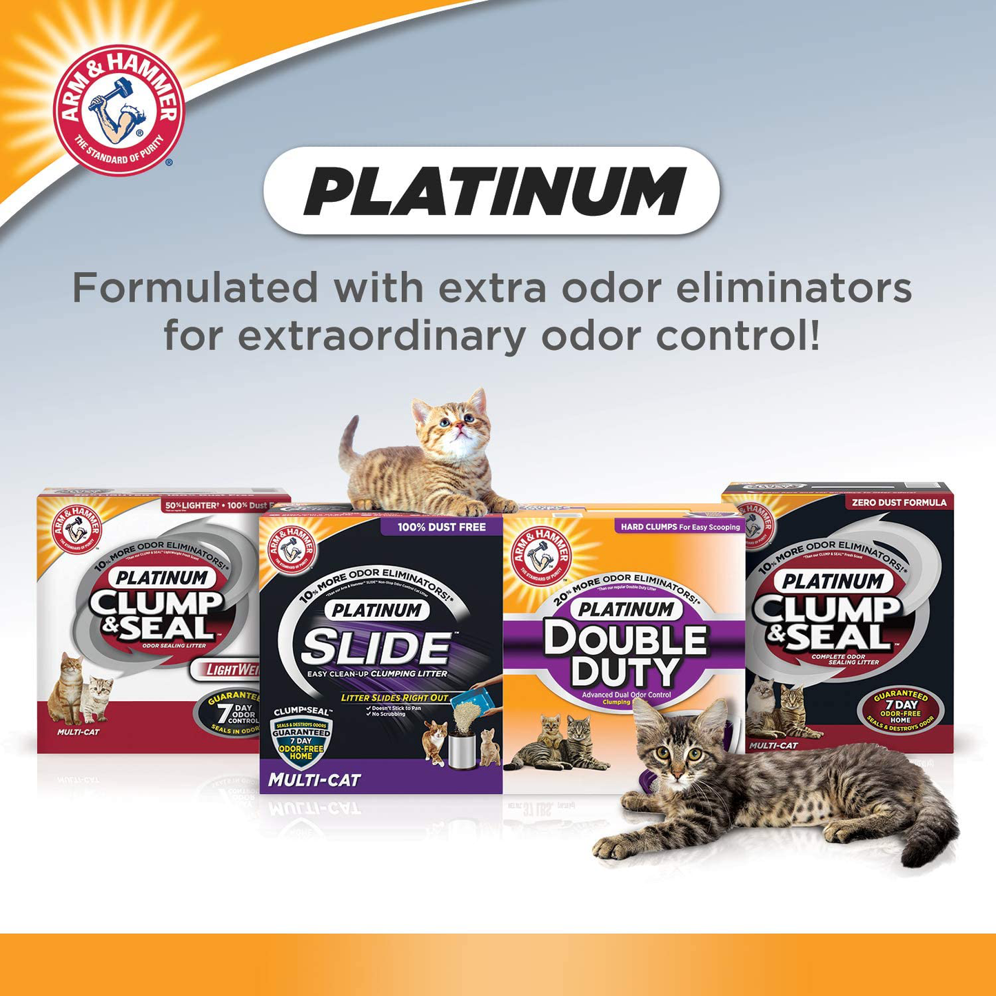 ARM & HAMMER Cloud Control Platinum Clumping Cat Litter 37LB Animals & Pet Supplies > Pet Supplies > Cat Supplies > Cat Litter Arm & Hammer