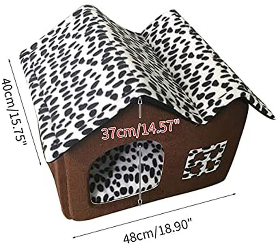 HONGYIFEI2021 Dog Cage Dog House Cat Kennel Warm Cat Cage Cute Dog House Puppy Nest Pet House Puppy Cat Comfortable Foldable Pet Pet Crate Animals & Pet Supplies > Pet Supplies > Dog Supplies > Dog Houses HONGYIFEI2021