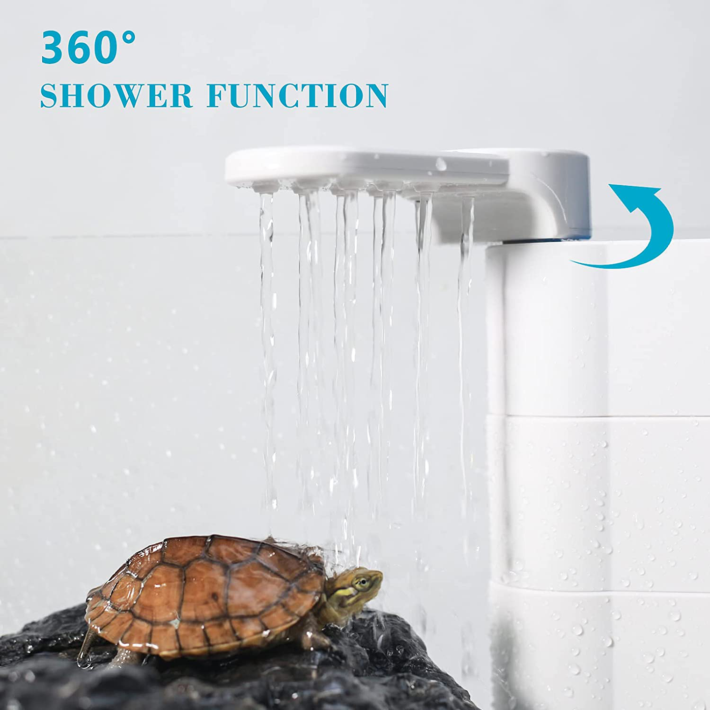 UPETTOOLS Aquarium Turtle Filter Filtration for Reptiles Tank Low Level Filter for Small Fish Tank Turtle Tank Shrimp Tank Amphibian Frog Crab Animals & Pet Supplies > Pet Supplies > Fish Supplies > Aquarium Filters UPETTOOLS