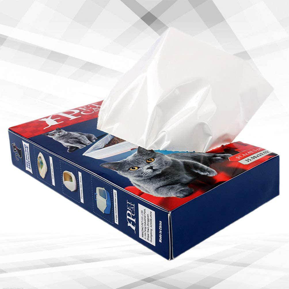 STOBOK 10Pcs Cat Litter Box Liners Drawstring Kitty Litter Pan Bags Portable Cat Waste Litter Bags Pet Cat Supplies L Animals & Pet Supplies > Pet Supplies > Cat Supplies > Cat Litter Box Liners STOBOK