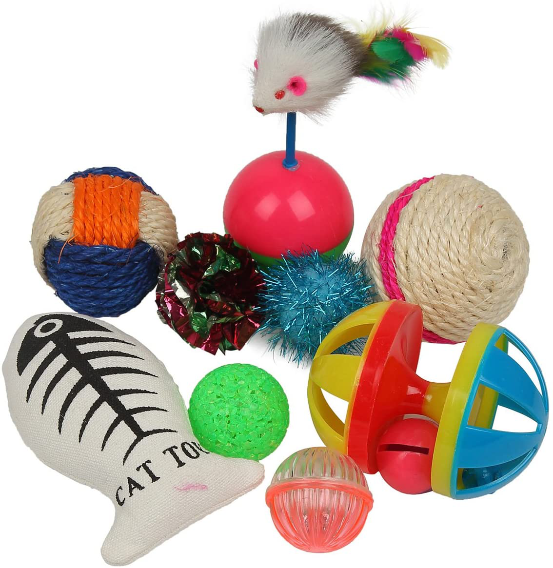 Fashion'S Talk Cat Toys Variety Pack for Kitty 20 Pieces Animals & Pet Supplies > Pet Supplies > Cat Supplies > Cat Toys Fashion's Talk