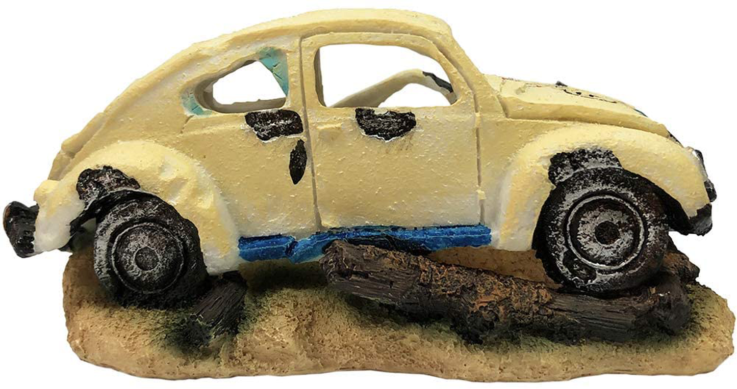 SLOCME Aquarium Bubble Wreck Car Decorations - Fish Tank Bubble Car Decor for Air Bubbler Oxygen Pump,Resin Material Car Decor Animals & Pet Supplies > Pet Supplies > Fish Supplies > Aquarium Decor SLOCME