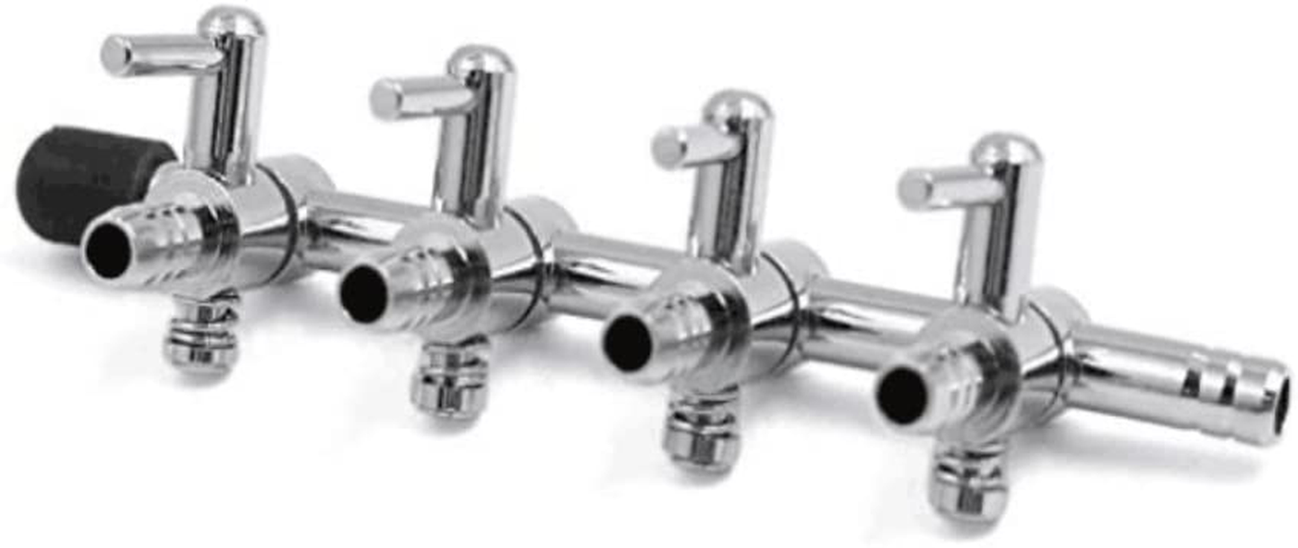 Qmseller 2Pcs 4-Way Air Flow Control Lever Valve with Airline Tubing Connector for Aquarium Animals & Pet Supplies > Pet Supplies > Fish Supplies > Aquarium & Pond Tubing QMseller