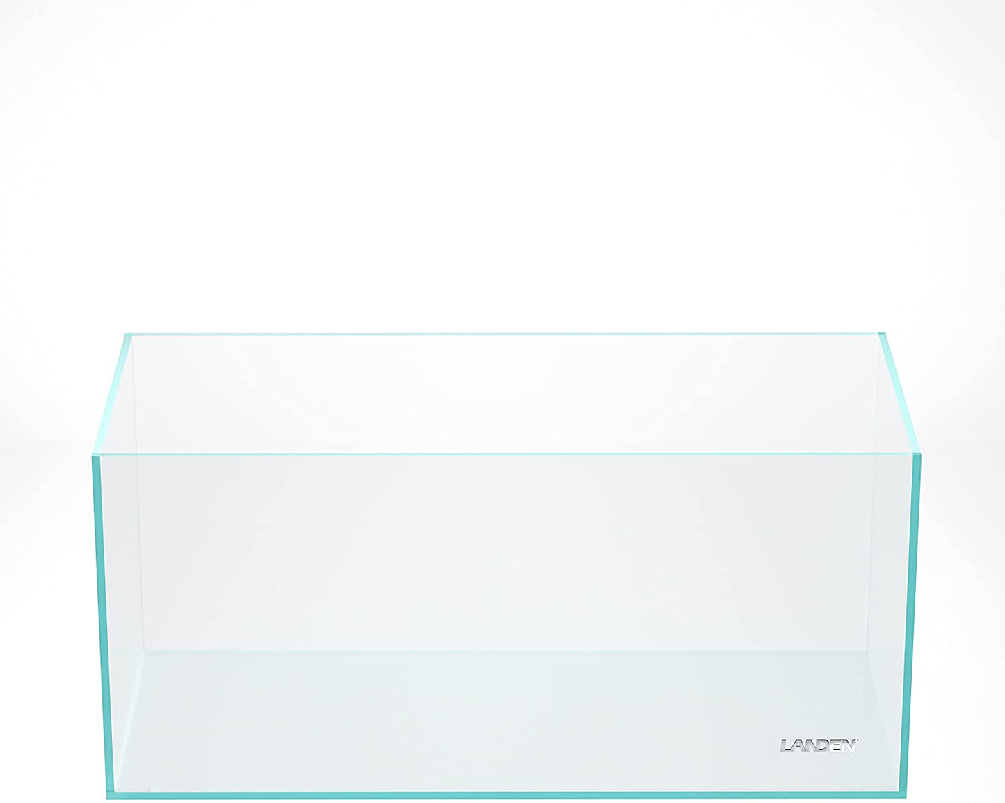 LANDEN Rimless Low Iron Aquarium Tank, Fish Tank, Black Nano Foam Leveling Mat Included. Animals & Pet Supplies > Pet Supplies > Fish Supplies > Aquarium Gravel & Substrates Landen 50Gal 39.4W×17.7D×17.7H in(100x45x45cm)