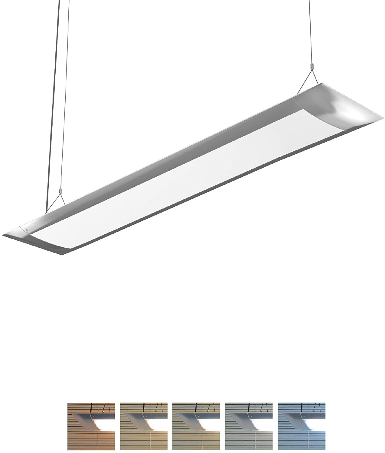 ONF Flat One+ Aquarium Light 24 Inch or 36 Inch, Yellow and White LED, APP Remote Controlled, Dimmable Full Spectrum for Plant Growth, Saltwater Freshwater Animals & Pet Supplies > Pet Supplies > Fish Supplies > Aquarium Lighting ONF Pendant 36 inch (YW)