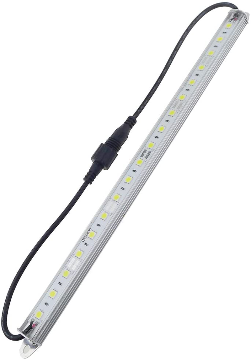 LEDENET 12" 6500K-7000K White Super Bright 18Leds 5050 Aquarium LED Strip Lighting for Fish Tanks - Waterproof Aluminum Lighting 12V DC LED Linear Bar Lamp (Cold White, 12" Long) Animals & Pet Supplies > Pet Supplies > Fish Supplies > Aquarium Lighting LEDENET
