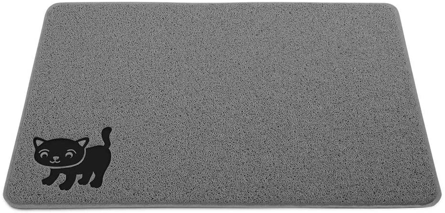 Smiling Paws Pets Cat Litter Mat, BPA Free, Non-Slip - Tear & Scratch Proof, Water Resistant, Easy to Clean Kitty Litter Catcher with Scatter Control Animals & Pet Supplies > Pet Supplies > Cat Supplies > Cat Litter Box Mats Smiling Paws Pets Grey 1 Count (Pack of 1)