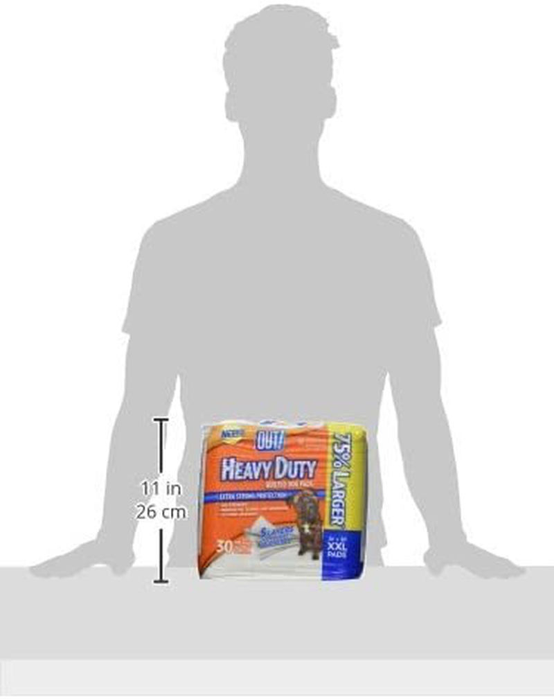 OUT! Heavy Duty XXL Dog Pads | Absorbent Pet Training and Puppy Pads | 30 Pads | 26 X 30 Inches Animals & Pet Supplies > Pet Supplies > Dog Supplies > Dog Diaper Pads & Liners OUT!