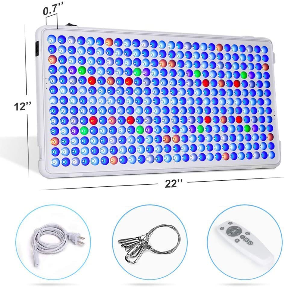 Relassy Updated Aquarium Light with Remote Control, 300W Dimmable LED Coral Reef Light for Saltwater Freshwater Fish Tanks with Timer 6/12/18 Function Animals & Pet Supplies > Pet Supplies > Fish Supplies > Aquarium Lighting Relassy