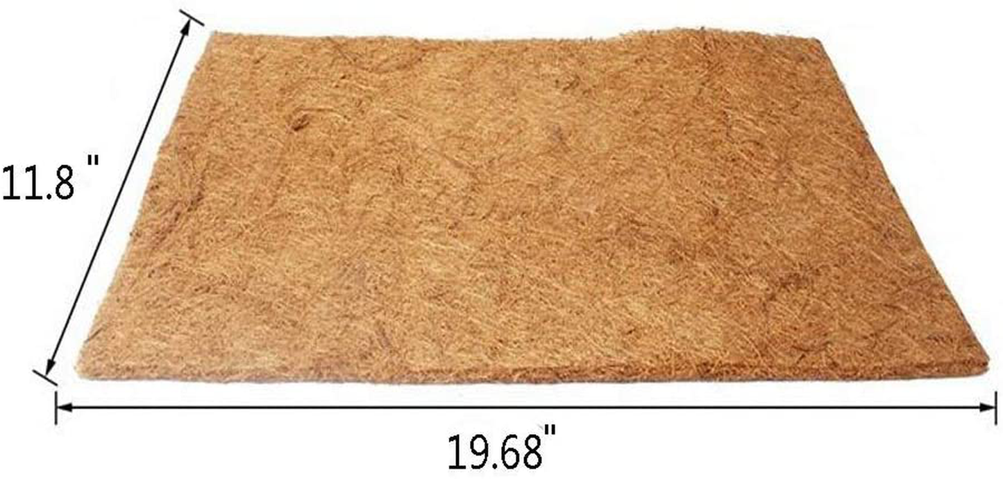 Hamiledyi Reptile Carpet Natural Coconut Fiber Tortoise Carpet Mat for Pet Terrarium Liner Reptile Supplies for Lizard Snake Chamelon Turtle Bedding Bunny Rabbit Mat (2Sheets) Animals & Pet Supplies > Pet Supplies > Reptile & Amphibian Supplies > Reptile & Amphibian Substrates Hamiledyi