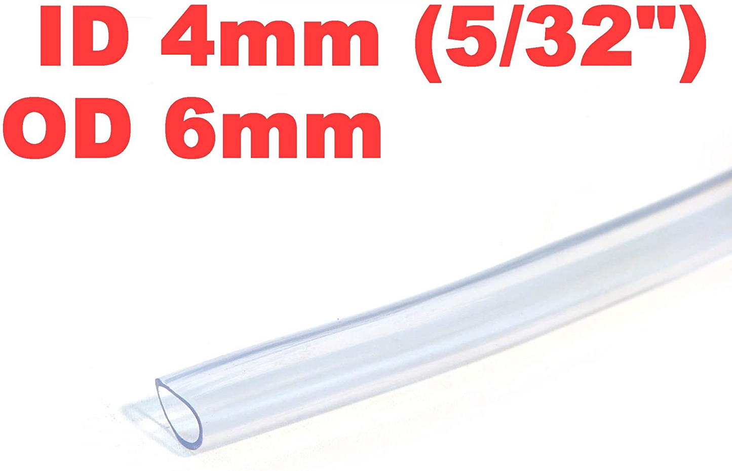 Siny ID 5/32" / OD 1/4" 3 Ft 1 Meter PVC Clear Hose Tubing Aquarium Air Tube Pond Garden Water Delivery Animals & Pet Supplies > Pet Supplies > Fish Supplies > Aquarium & Pond Tubing siny
