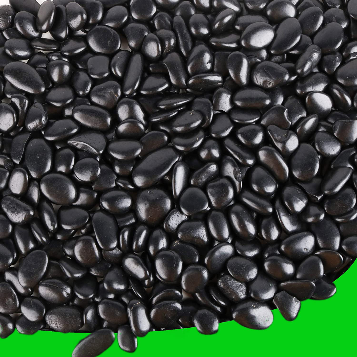 CJGQ Black Pebbles for Plants 3Lb Bulk Bag 1"- 1.5" Aquarium Gravel Decorative Polished Stone Natural River Rocks for Fish Tank… Animals & Pet Supplies > Pet Supplies > Fish Supplies > Aquarium Gravel & Substrates CJGQ Black 7LB