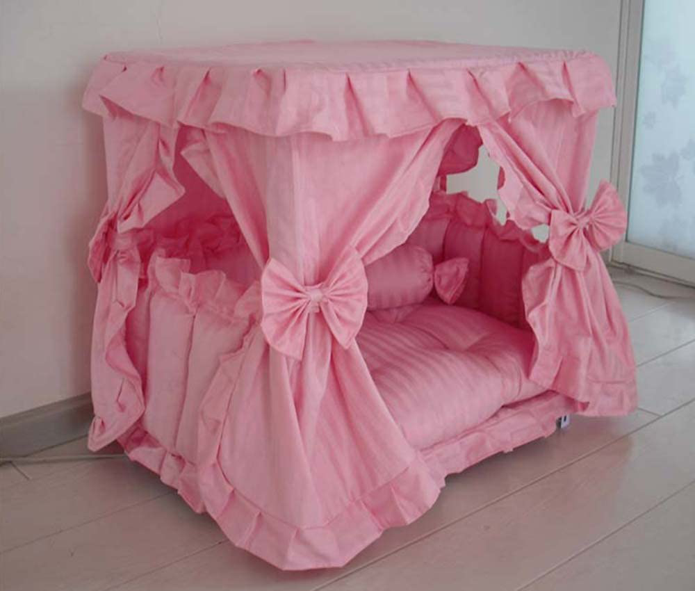 Princess Pink Pet Dog Handmade Bed House+1 Candy Pillow Animals & Pet Supplies > Pet Supplies > Dog Supplies > Dog Houses Yolley