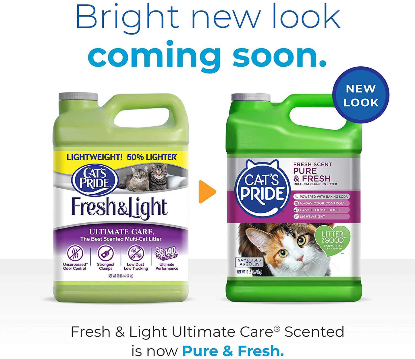 Cat'S Pride Fresh Scent Pure & Fresh Multi-Cat Clumping Litter, 10-Pound Jug, Pack of 3 (C47510-C40) Animals & Pet Supplies > Pet Supplies > Cat Supplies > Cat Litter Cat's Pride