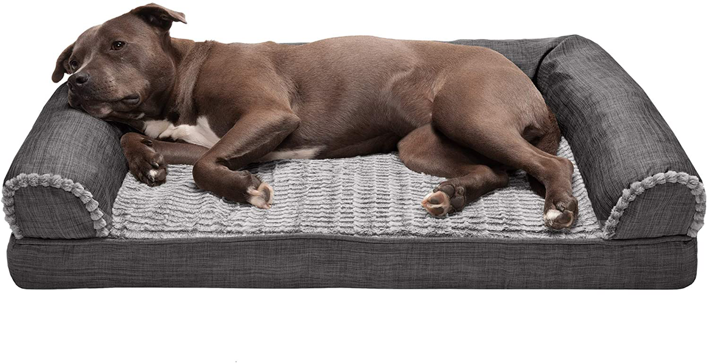 Furhaven Orthopedic, Cooling Gel, and Memory Foam Pet Beds for Small, Medium, and Large Dogs and Cats - Luxe Perfect Comfort Sofa Dog Bed, Performance Linen Sofa Dog Bed, and More Animals & Pet Supplies > Pet Supplies > Cat Supplies > Cat Beds Furhaven