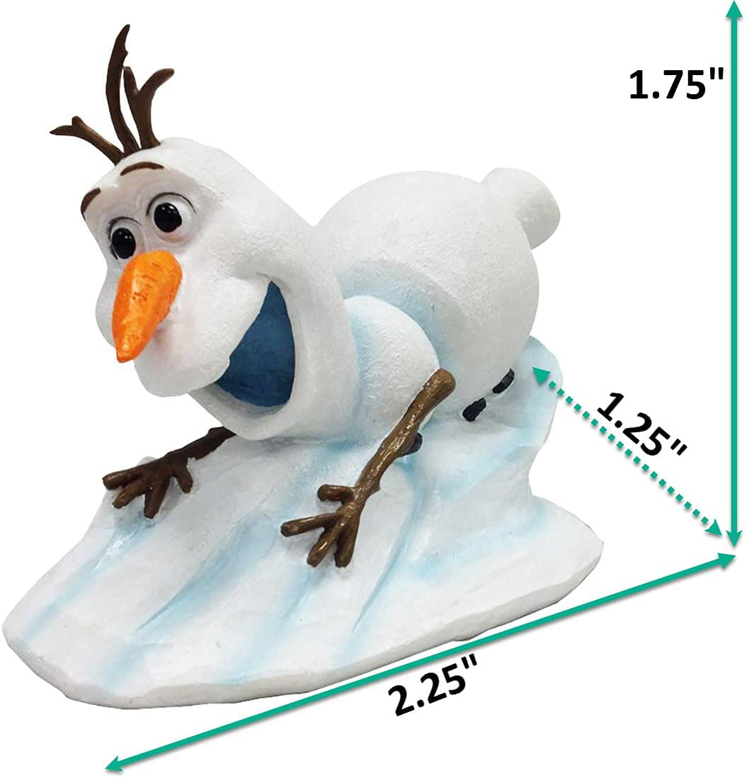 Penn-Plax Officially Licensed Disney'S Frozen Sliding Olaf Mini Ornament: Perfect for Fish Tanks and Small Aquariums! (2.25” Long, 1.25” Deep, and 1.75” Tall) (FZR31) Animals & Pet Supplies > Pet Supplies > Fish Supplies > Aquarium Decor Penn-Plax