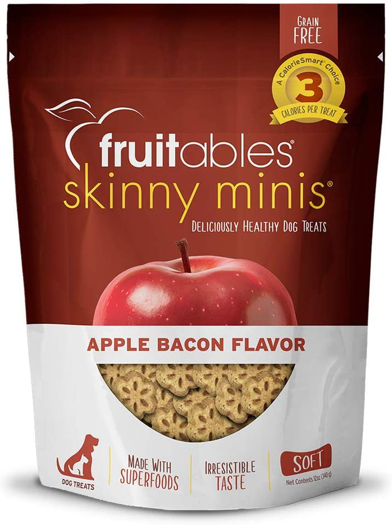 Fruitables Skinny Mini Dog Treats | Healthy Treats for Dogs | Low Calorie Training Treats | Free of Wheat, Corn and Soy Animals & Pet Supplies > Pet Supplies > Dog Supplies > Dog Treats Fruitables Apple Bacon 12 oz