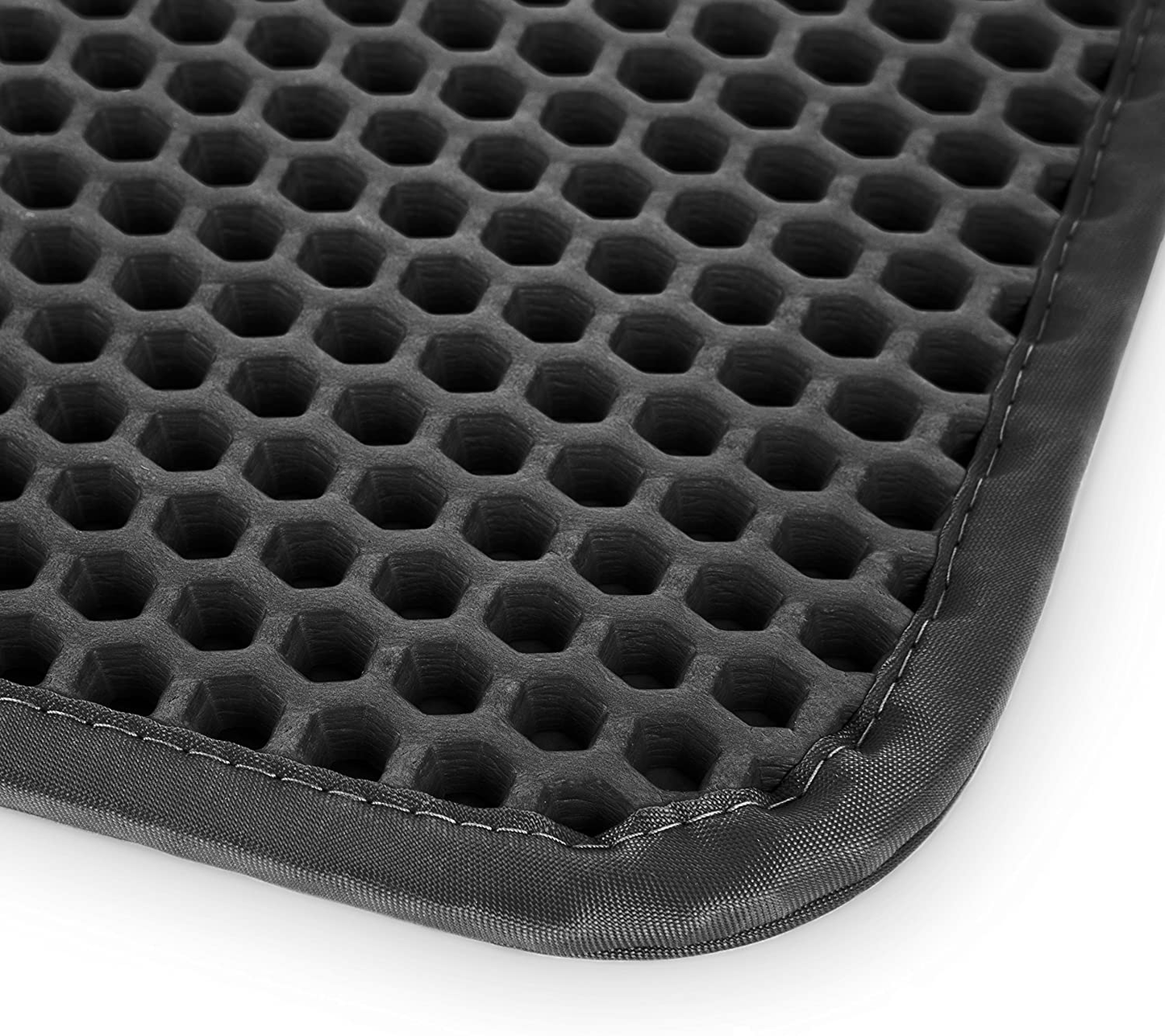 Iprimio Large Cat Litter Trapper Mat with Exclusive Urine/Waterproof Layer. Larger Holes with Urine Puppy Pad Option for Messy Cats. Soft on Paws and Light (Black Color) Animals & Pet Supplies > Pet Supplies > Cat Supplies > Cat Litter Box Mats iPrimio