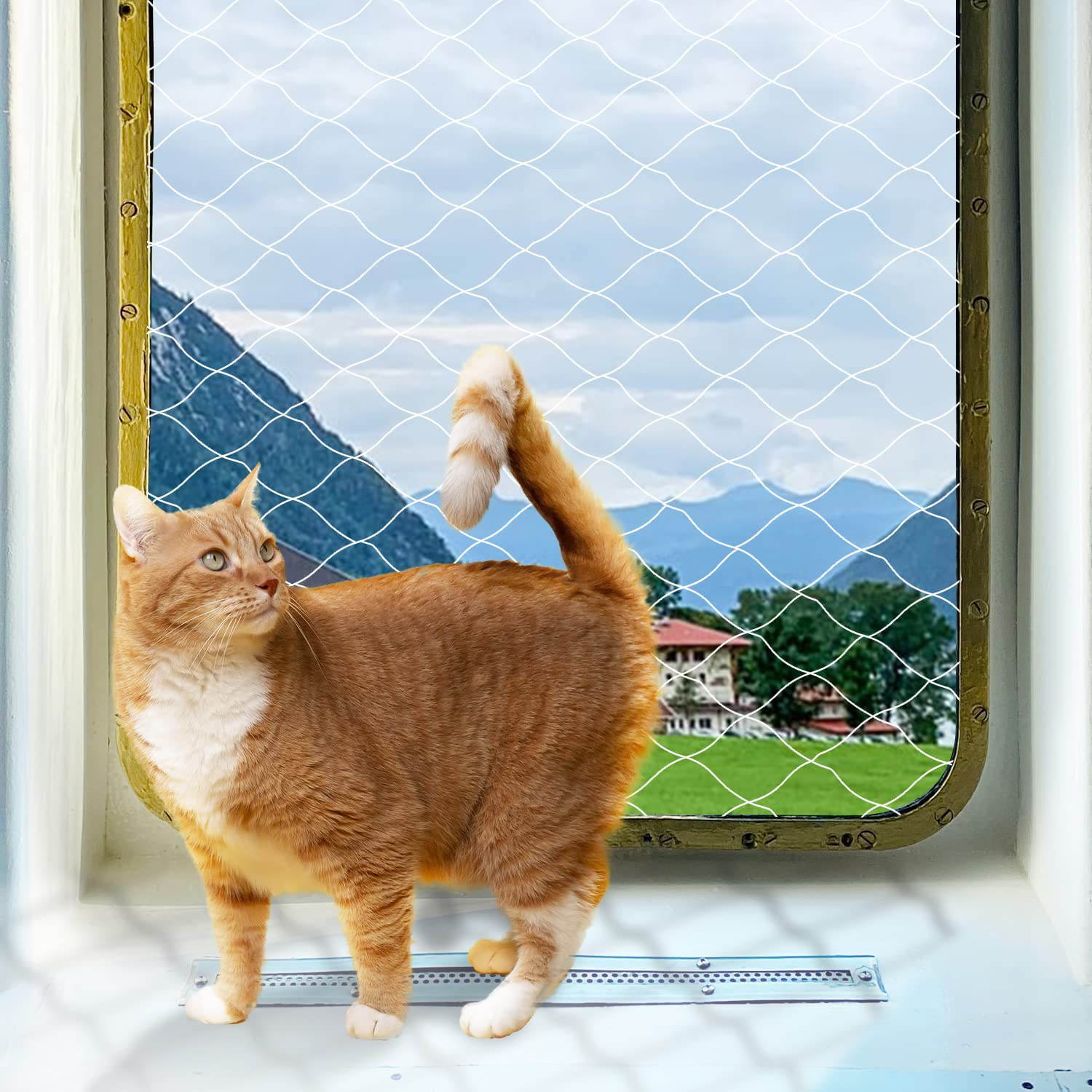 Cat sales fence net