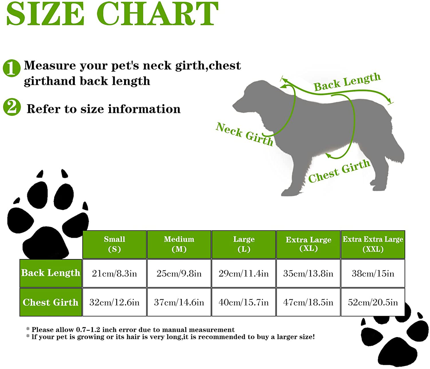 Andiker Dog Christmas Clothes for Small Dogs Boy Warm Costume Pet Cat Winter Knitwear Puppy Hoodie Soft Thickening Green Animals & Pet Supplies > Pet Supplies > Cat Supplies > Cat Apparel Andiker