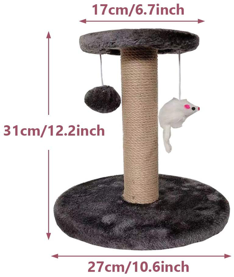 Pet Supplies Cat Entertainment Tower, Cat Climbing Frame Scratching Post Tree, Pet Toy with Hanging Ball Toy, Pets Play House Decorative Furniture Cat Tree for Indoor Cats(Beige) Animals & Pet Supplies > Pet Supplies > Cat Supplies > Cat Furniture LKEREJOL