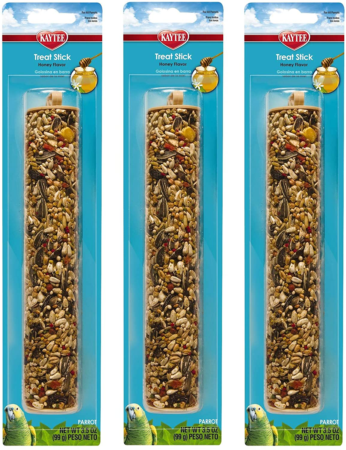 Kaytee 3 Pack of Parrot Treat Sticks, 3.5 Ounces Each, Honey Flavor Animals & Pet Supplies > Pet Supplies > Bird Supplies > Bird Treats Kaytee