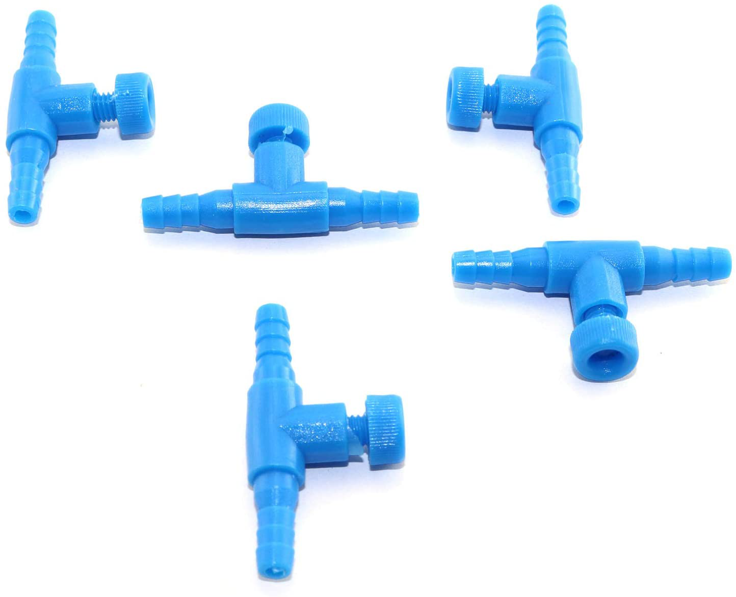 DGZZI T Shaped Control Valve 5PCS Aquarium 2 Way Air Line Regulator Connector for Fish Tank Pump 4Mm Animals & Pet Supplies > Pet Supplies > Fish Supplies > Aquarium Air Stones & Diffusers DGZZI