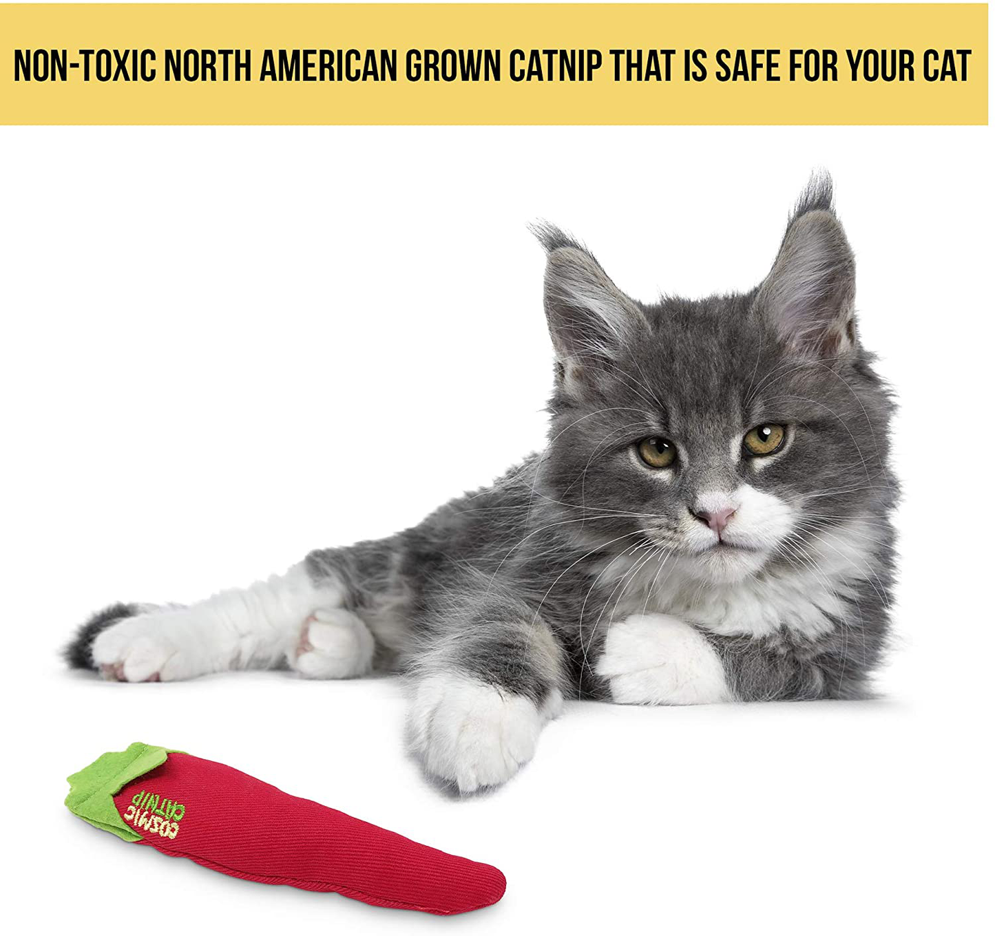 Ourpets 100% North American Catnip Filled Cat Toys (Interactive Cat Toys for Indoor Cats, Kitten Toy, Cat Chew Toy & Catnip Toys for Cats) Great for Cats Who Enjoy Catnip & Interactive Cat Toys Animals & Pet Supplies > Pet Supplies > Cat Supplies > Cat Toys Cosmic