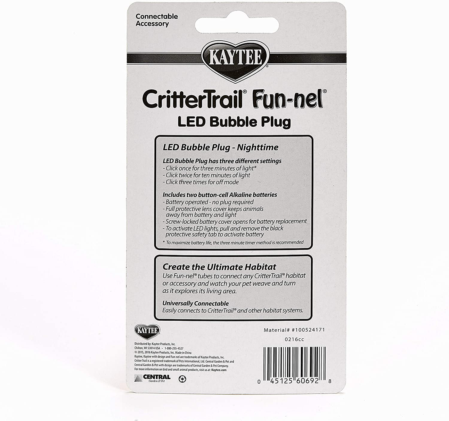 Kaytee Critter Trail LED Add-On Night Light, Red Animals & Pet Supplies > Pet Supplies > Small Animal Supplies > Small Animal Habitat Accessories Kaytee