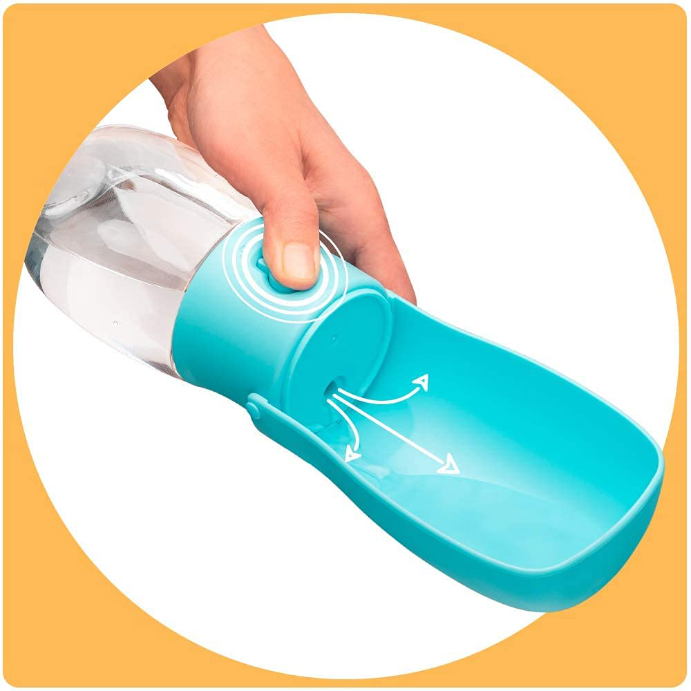 NEW PET SOLUTIONS Foldable Portable Dog Water Bottle for Walking, Hikes & Travel | Compact Easy-To-Carry Pet Water Bottle with Foldable Bowl | Pawesome Water Dispenser for Dogs on the Go | Two Sizes. Animals & Pet Supplies > Pet Supplies > Dog Supplies > Dog Treadmills NEW PET SOLUTIONS