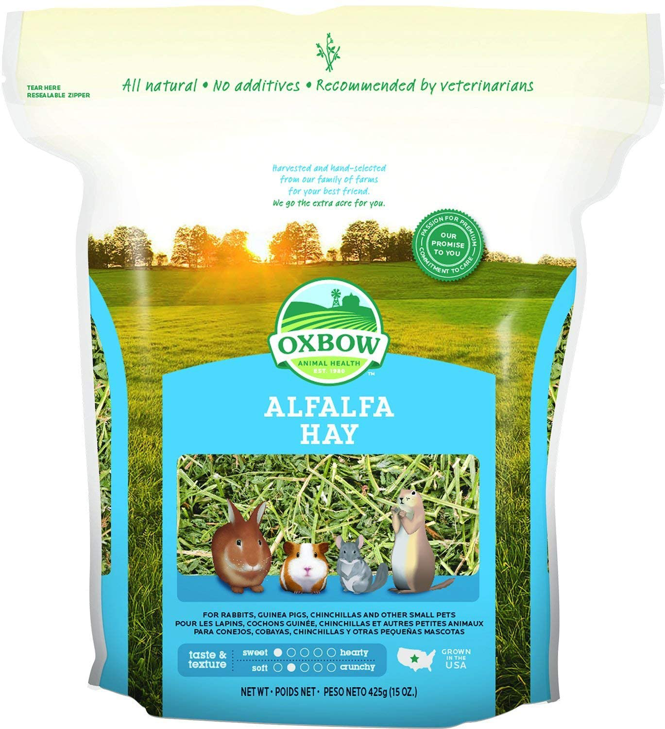 Oxbow Alfalfa Hay (15 Oz) Animals & Pet Supplies > Pet Supplies > Small Animal Supplies > Small Animal Food Oxbow Animal Health